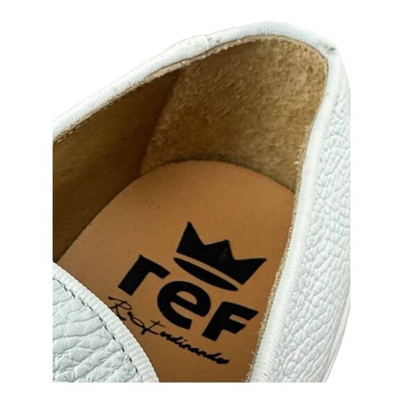 Re Ferdinando White Leather   slip-ons Sneaker Medusa the lion main image 7